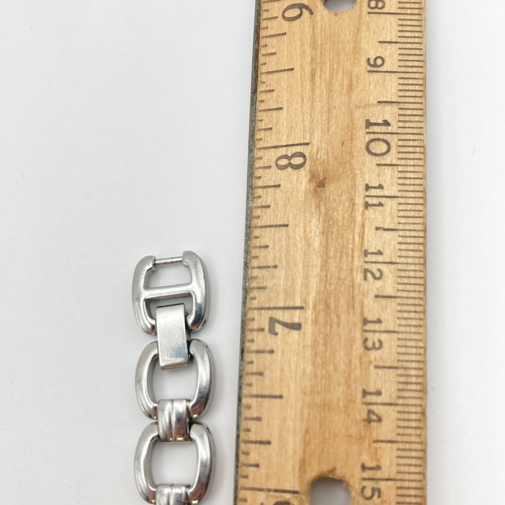 Fossil F2 Women's Watch 18mm Silver Tone Pink Dial w/Extenders New Battery 6.75" - Picture 16 of 16